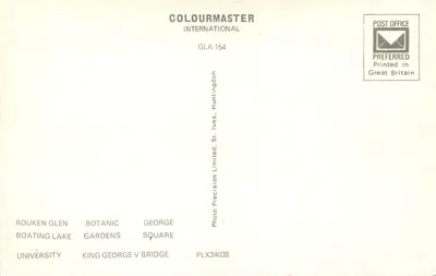Glasgow — widok panoramiczny — Colourmaster International, seria GLA 154 — Rewers