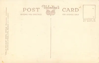 Kościół w Dursley — widok z ratusza — Valentine's Ltd, nr M.1263 — Rewers