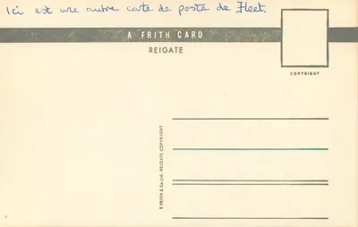 La Piscina di Fleet — vista con fontana e bagnanti — Frith, serie FLT 17 — Verso