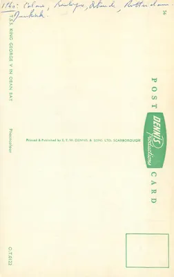 T.S.S. KING GEORGE V W BAYE OBAN — Oban, Szkocja — E.T.W. DENNIS & SONS LTD. SCARBOROUGH — Rewers