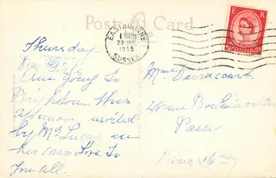 Eastbourne — widok panoramiczny — seria 8293 — Rewers