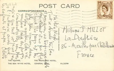 Strathpeffer Spa — vista panorâmica — The Highland Hotel, PLC35799 — Verso