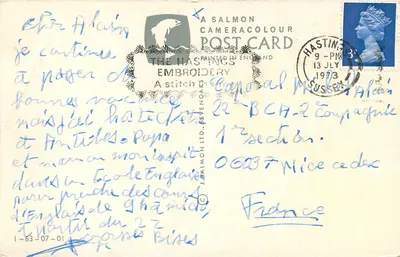 Promenada i plaża, St-Leonards-on-Sea — wydawca Salmon Cameracolour, n° 1-63-07-01 — Rewers