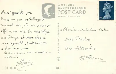 Huntingdon — Hinchinbrook House, Rio Ouse e Ponte, Godmanchester, Hotel George — J. Salmon Ltd. — Verso
