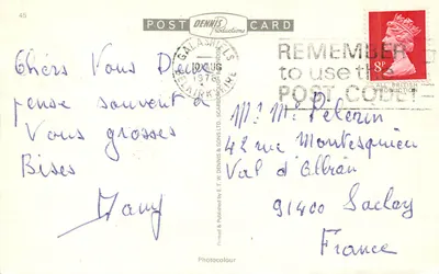 Eyemouth Harbour — porto de pesca com barcos — E.1601, E.T.W. Dennis & Sons Ltd. — Verso
