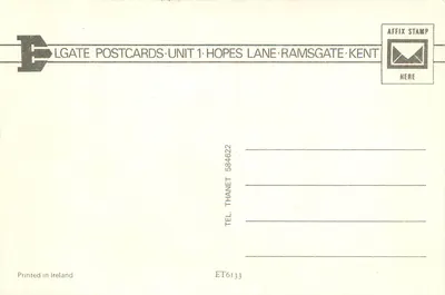 Canterbury — Katedra i dom z cegły z krokwią — Elgate Postcards — Rewers