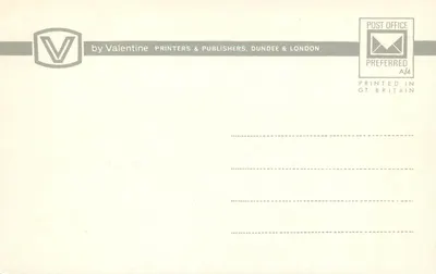 Castelo de Edimburgo — vista panorâmica — Valentine Printers & Publishers, n° 220779 — Verso