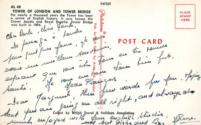Wieża Londynu i Most Tower — British Travel & Holidays Association, n° AL 48 — Rewers
