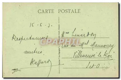A Catedral de ROUEN — Vista geral — Cartas 'La Cigogne' n°183 — Verso