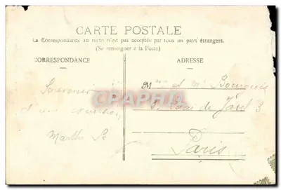 Arredores de BAUME-les-DAMES — Uma das Fontes do Cusancin — J. Juel — Verso