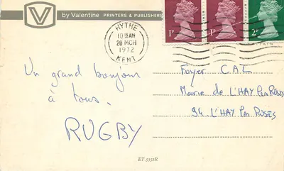 Londres à noite — Valentine Printers & Publishers, n° ET.5352R — Verso