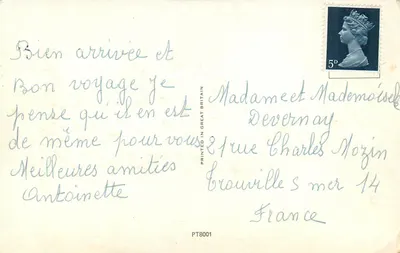 La Tour du Poste, Londyn — wydawca PT8001 — Rewers