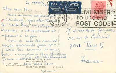 Oxford — vista panoramica — Photo Precision Limited, PLC10210 — Verso