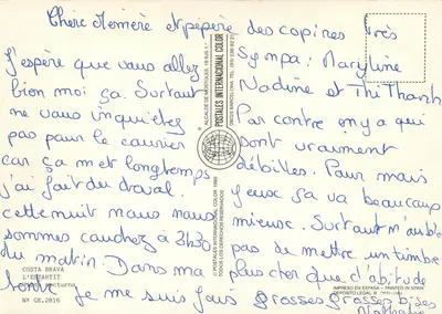 Costa Brava — L'Estartit — Postais Internacionais Coloridos, n° GE.2816 — Verso