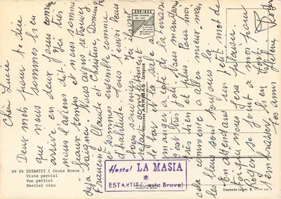 Estartit (Costa Brava) — Widok częściowy — Wydawca Arrabas, nr 86 — Rewers