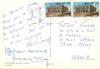 Pomarańcze na drzewie — wydawca Agfacolor, seria Naranjas — Rewers