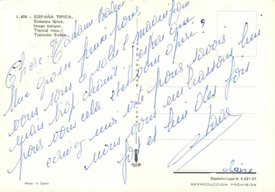 Kobieta w stroju flamenco — Hiszpania — wydawca Savir, n° 1.408 — Rewers