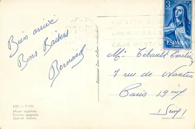 Kobieta hiszpańska — Sewilla, Hiszpania — Wydawnictwo Lux-Color, nr 632 — Rewers
