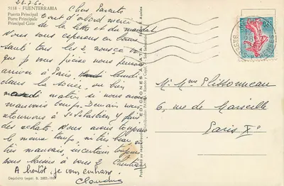 Porte Principale — Fuenterrabia — Wydawnictwo A. Ausiós, nr 5118 — Rewers