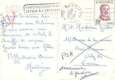 Fornalutx - Mirador de Colomer — Bay Window of Colomer — editor Garcia Garbabella, n°114 — Verso