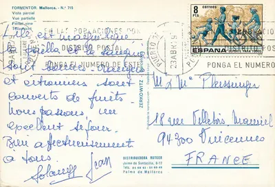 Formentor, Majorka — widok częściowy — Distribuidora Rotger, n° 715 — Rewers