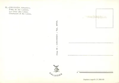 Alhambra — Dziedziniec Lwów — Gallegos — Rewers