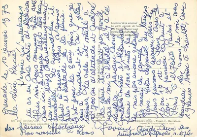 Granada — Diversos aspectos de la ciudad — Ediciones Piqué, n°136 — Reverso