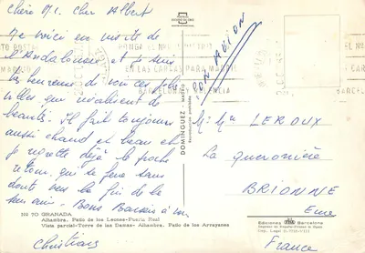 Granada — Pamiątka z Granady — Wyd. Escudo de Oro, nr 70 — Rewers