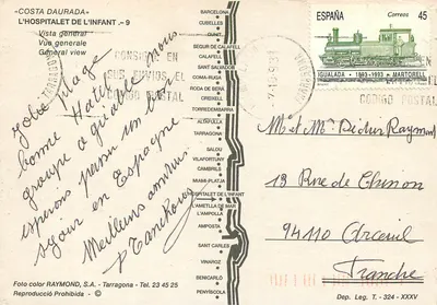 L'HOSPITALET DE L'INFANT — Widok ogólny — Foto color RAYMOND, S.A. - Tarragone — Rewers