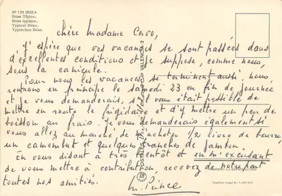 Ibiza — portal z palmierym i zakonnicami — wydawca Ibiza Típica, nr 139 — Rewers