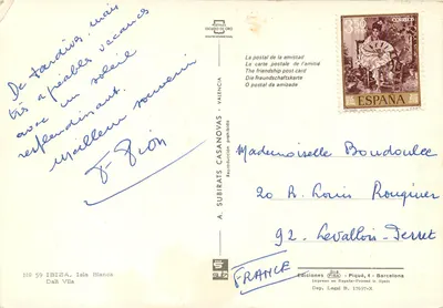 Ibiza, Isla Blanca — Dalt Vila — Editore A. Subirats Casanovas, n° 59 — Verso