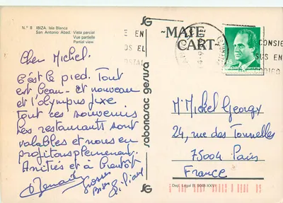 San Antonio — widok częściowy — Ibiza, Isla Blanca, nr 8 — Rewers