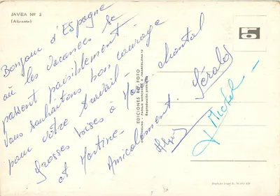 Javea — Fischereihafen und Berge — Re.Foto Editions — Rückseite