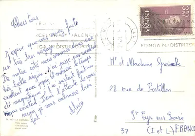 Vista aérea de Valência — Edições Alarde N° 463 — Verso