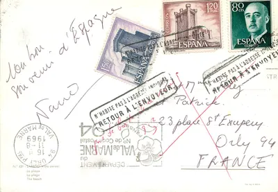 Pływa na Hiszpanii — widok z powietrza — Correos — Rewers