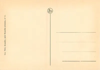 Pamiątkowy pomnik Edith Cavell i Marie Depage — Bruksela — Ern. Thill, seria 11 — Rewers