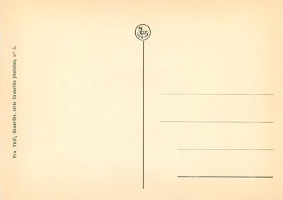 Monumentalna arcada Cinquantenaire — Bruksela — wydanie Nels — Rewers