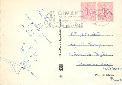 Dinant — Citadelle, Teleferyk, Rocher Bayard — Edition Props, n° 5561 — Rewers
