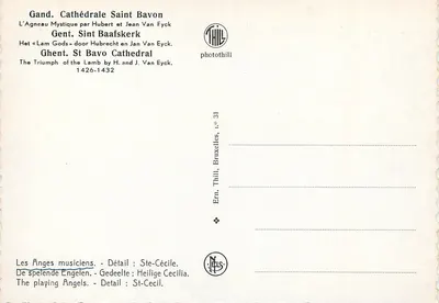 Święta Cecylia — Agnus Dei — Katedra Świętego Bawona w Gandzi — photothill, n° 31 — Rewers