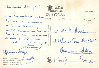 Abadia Saint-Bavon — Gent — Thill Brugg Tentoonstelling — Verso