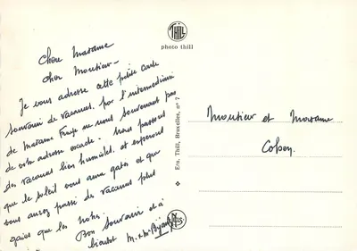 Mons — Lembrete de Mons — Thill — Verso