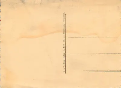 « AU POLYGLOTTE », Pension de Famille — Hôtel Restaurant — Avenue de Salzinnes, 92 — Namur — Verso