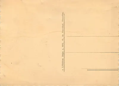 « AU POLYGLOTTE », Pension de Famille — Hôtel Restaurant — Avenue de Salzinnes, 92 — Namur — Verso