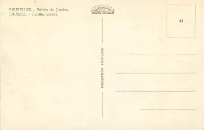 Brukselka - Pałac Sądowy — Mexichrome, nr 44 — Rewers