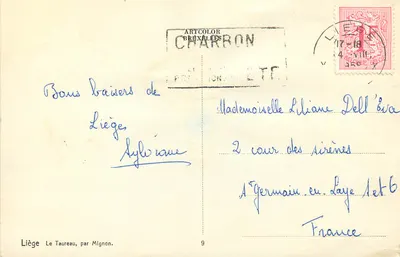 Liège — Byk, autorstwa Mignnon — Artcolor Charron n°9 — Rewers
