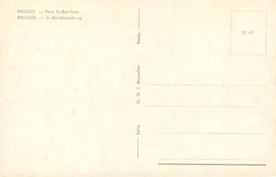 Bruksel — Most św. Boniface — Reeks, seria I — Rewers