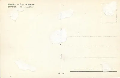 Bruksel — Quai du Rosaire — Série 56/34 — Rewers
