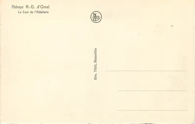 Cour intérieure — Klasztor NMP Orval — Ern. Thill, Bruksel — Rewers