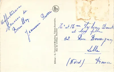 Bouillon — Entrada do Castelo — N. J. S. (Nova Juventude Recordações) — Verso