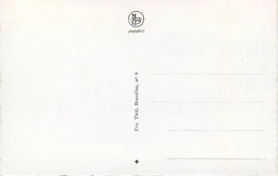 Antwerpen — De Reede — wydawca Ern. Thill, Bruksela, nr 9 — Rewers